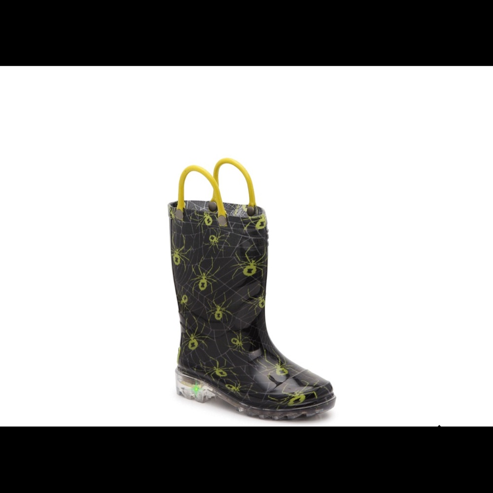 NIB Western Chief Spider Light-up Rain boots